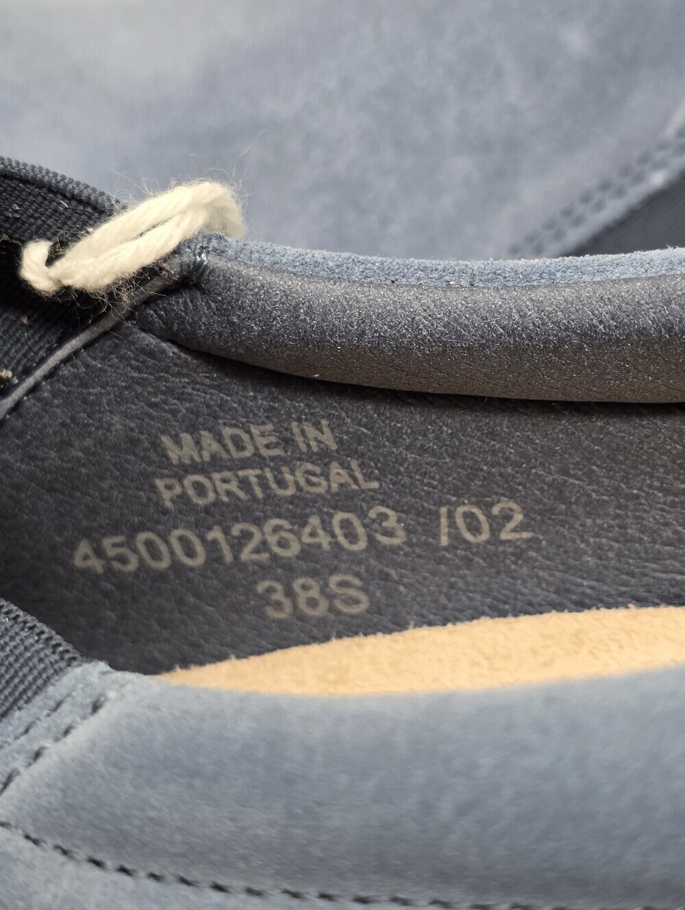 Birkenstock Oswego Slip On Shoes Blue Suede Sneakers Mens 5 / Womens 7 Narrow - Picture 13 of 13